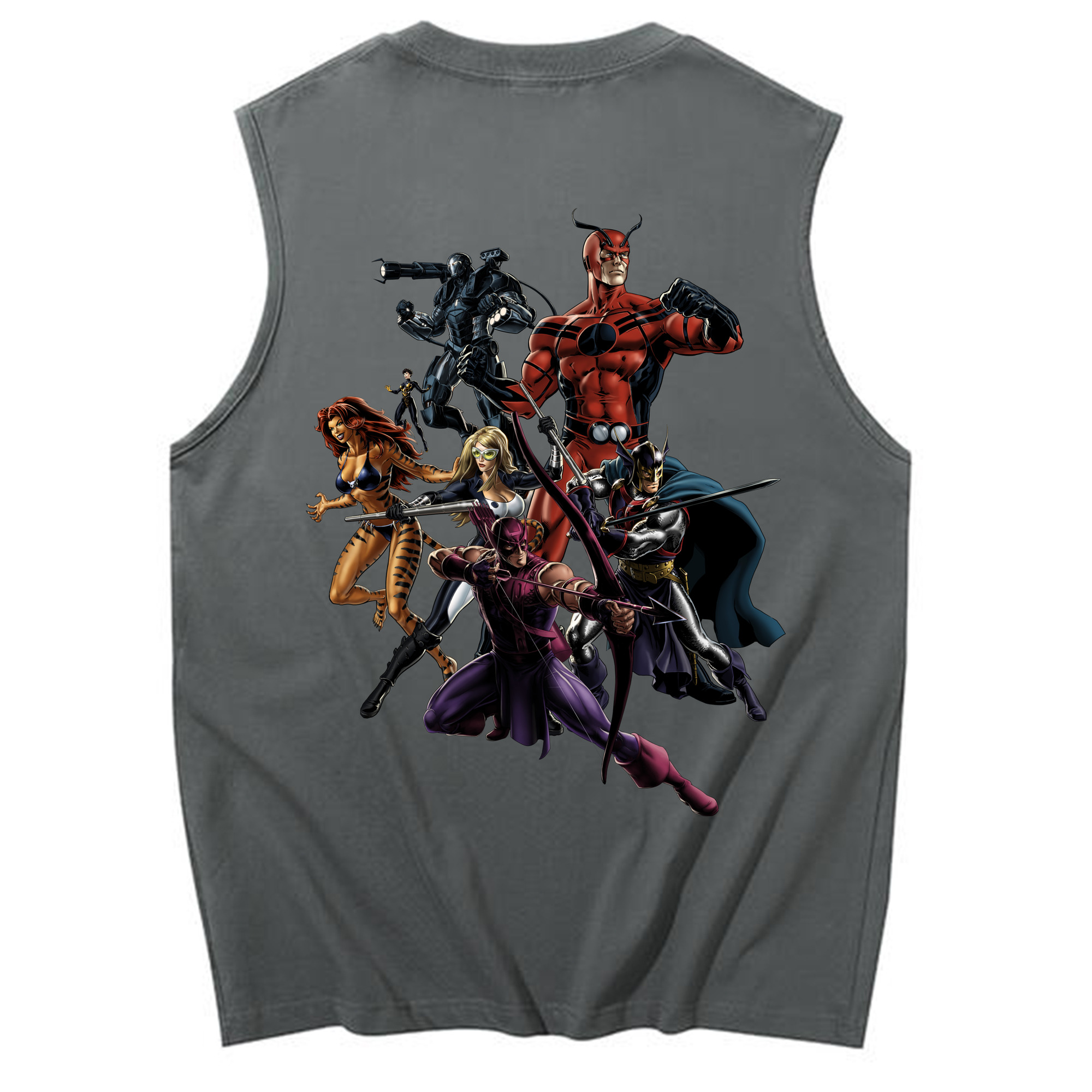 （画像用） アベンジャーズ The Avengers コットン100％タンクトップ（背面プリント）